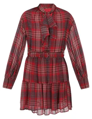 Image de ROBE FEMME SAPORTA - Col rouge, taille XXL