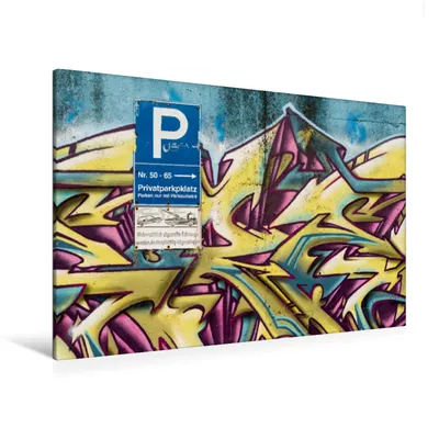 Produktbild von Calvendo Textil-Leinwand 120 cm x 80 cm quer Betzdorfer Graffiti., Gerlach Ingo; 7389584
