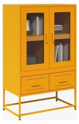 Produktbild von Highboard in Senfgelb, 68 x 39 x 111,5 cm, Stahl