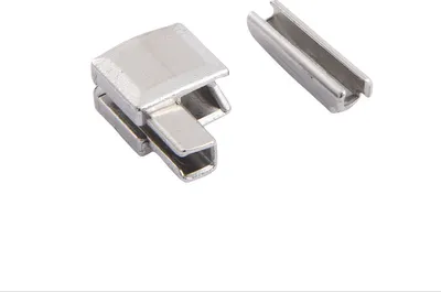 Produktbild von INF 8# Silberne Reißverschluss-Ober- und Unterteile (10er-Set)