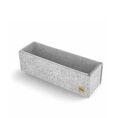 Produktbild von Aufbewahrungsbox CLEAN Filz 10 x 31 x 10 cm ohne Deckel in hellgrau meliert