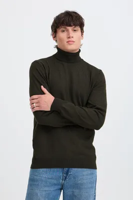 Produktbild von Blend BHBruton Herren Rollkragenpullover Strickpullover Feinstrick Pullover mit Rollkragen Rippbündchen Regular fit
