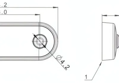 Zdjęcie produktu dla Światło pozycyjne FT-073 C, czerwone, FRISTOM