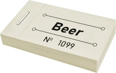 Obrázok produktu pre CombiCraft konzumné poukážky pivo pastelovo žlté - 5 zošitov s 250 poukážkami