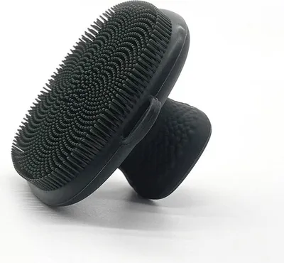 Immagine prodotto di INF Spazzola portatile in silicone per la pulizia del viso per il trucco Nero