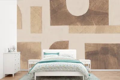 Produktbild von MuchoWow® Fototapete für Wohnzimmer oder Schlafzimmer Wandtapete Vinyl Motivtapete Abstrakt - Puzzle - Formen - Farben - 600x400 cm - Vinyltapeten