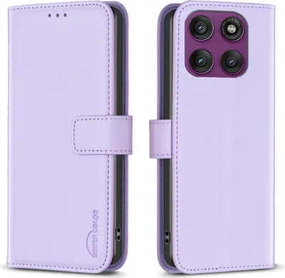 Produktbild von Motorola Edge 60 Pro Hülle - BINFEN Klapphülle - Lavendel