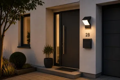 Produktbild von DOTLUX LED-Solar-Wandleuchte FLASHwall mit Sensor 3,5W 3000K