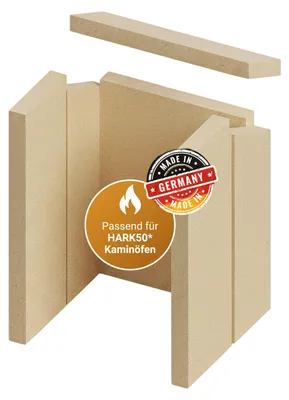 Produktbild von Feuerraumauskleidung 6-teilig passend für Hark 50** (Vermiculite)