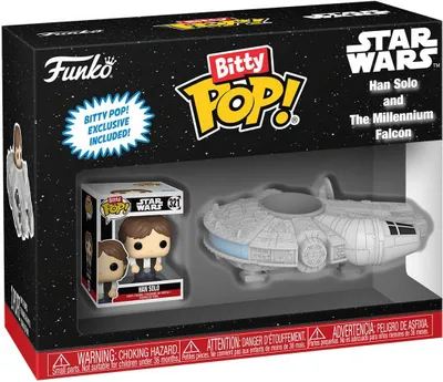 Produktbild von Star Wars - Han Solo and The Millenium Falcon Bitty Pop! Rides Funko