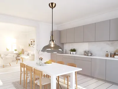 Produktbild von 1 flammige LED Pendellampe Glas Lampenschirm Esszimmer Esstischlampe hängend