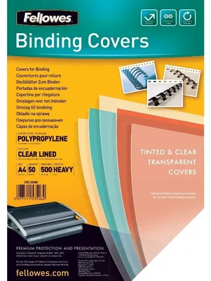 Produktbild von Fellowes Fantaisie A4, 50pk, A4, Kunststoff, Transparent, 0,5 mm, 298 mm, 210 mm