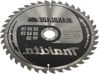 Obrázek produktu pro Kotoučová pila 260 mm, 40 zubů, otvor 30 mm pro Makblade – vysoký řezací výkon