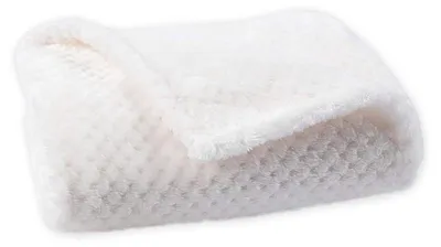 Produktbild von Hundedecke Katzendecke waschbar weich Sherpa Fleece 80x100cm Weiß