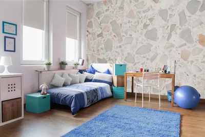 Produktbild von Vlies Fototapete TERRAZZOBODEN 375 x 250 cm (inkl. Kleister) - Vlies Tapete, Wandtapete, Wandbilder - Tapete für Wohnzimmer Schlafzimmer, Büro, Küche - Montagefertig