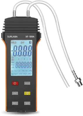 Immagine prodotto di Manometro digitale 6 psi - Misuratore di pressione del gas di precisione per impianti di climatizzazione e ventilazione