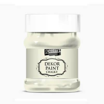 Obrázok produktu pre PENTART Kriedová dekoratívna farba, 230 ml, krémovo biela