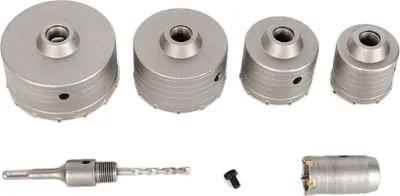 Produktbild von Betonsägebitsatz, vielseitiges Werkzeugset, langlebige Konstruktion, Silber
