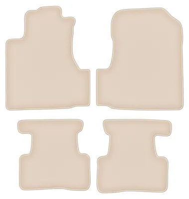 Produktbild von DURBAN Beige Velours-Fußmatten-Set für Honda CR-V III SUV (2006-2011)