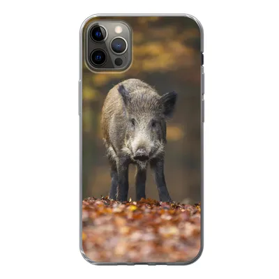 Produktbild von MuchoWow® Handyhülle Schutzhülle Hülle für iPhone 12 Pro Max Wildtier - Wald - Herbst Silikon Softcase Handy Hülle - Hartschale