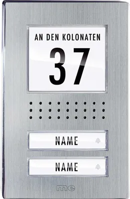 Produktbild von m-e ADV-120.1 EG Türsprechanlage, 2-Familienhaus, Edelstahl
