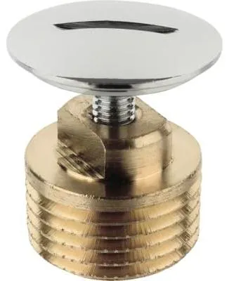 Produktbild von sanicomfort Verschlussstopfen mit Schlitz, 17,2mm (3/8 Zoll), verchromt