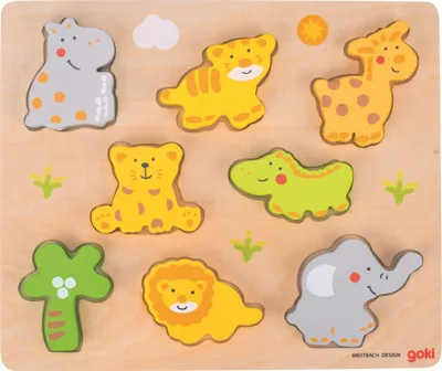 Immagine prodotto di Puzzle a intarsio di animali selvatici