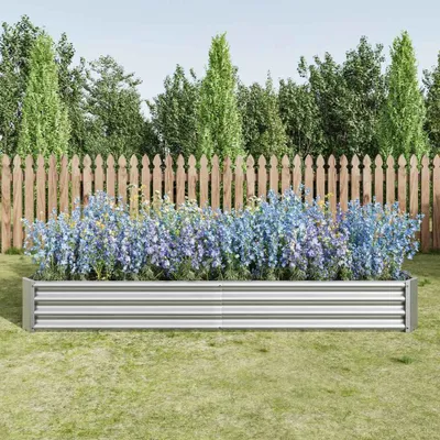 Produktbild von Hochbeet Metall Gartenbeet Stahl verzinkt, rostfrei, für Gemüse Kräuter Blumen, ohne Boden