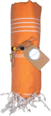 Produktbild von ECOBAIN 8992 Orange Classic Towel 100 x 180 cm Handtuch Dusch-, Sauna- und Badetuch Wickeltuch Hamam