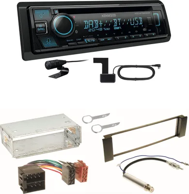 Produktbild von Kenwood KDC-BT560DAB Bluetooth DAB USB Einbauset für Seat Leon Toledo 1M