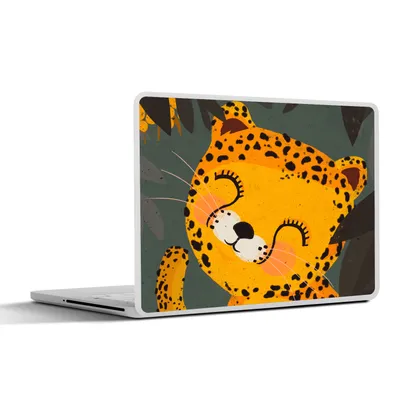 Produktbild von MuchoWow® Laptop Aufkleber Sticker Cover Gepard - Tiere - Dschungel - Kinder 32.5x23.5 cm - Sticker für Laptop - Selbstklebend