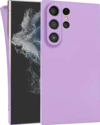 Produktbild von MyGadget Silikon Hülle Kompatibel mit Samsung Galaxy S23 Ultra - robuste Schutzhülle TPU Case Slim Silikonhülle - Back Cover Kratzfest Handyhülle - Matt Lila