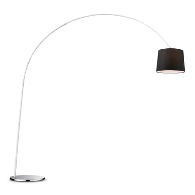 Produktbild von Moderne Dorsal Stehleuchte 1 Lichtbogen Chrom und Schwarz