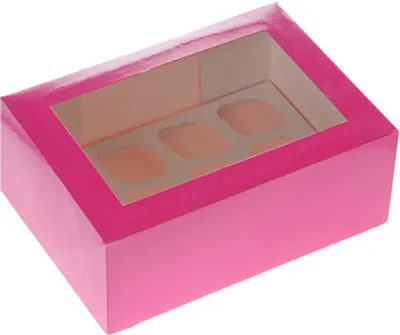 Produktbild von 12er Mini Cupcake Box, pink