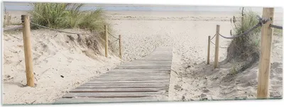 Produktbild von Bilder auf glas - Einteilig - Strand Düne Eintritt - 160x50cm - Glasbilder - Wandbilder - Bilder - zum Aufhängen bereit - Wanddekoration aus Glas - Glas Bilder - Wandbild auf Glas - GAB160x50-4188