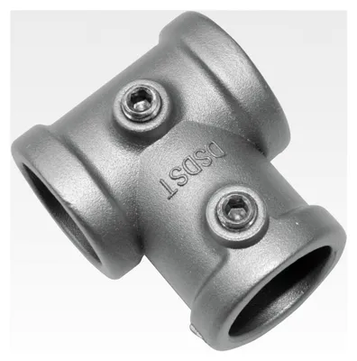 Produktbild von T-Stück für Gardinenstangen mit 25 mm Durchmesser, Serie Industrial Home, Metall, Silber