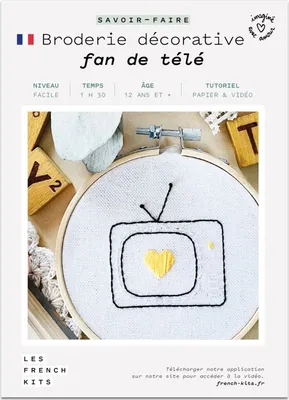 Produktbild von DIY-Box - Dekorative Stickerei - Fernsehfan