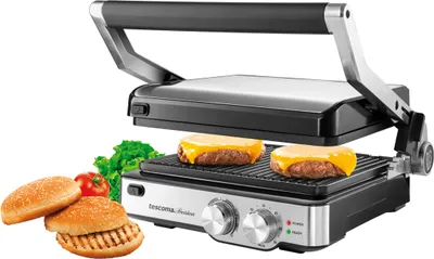 Produktbild von Kontaktgrill 2000 W Edelstahl Elektro Tischgrill