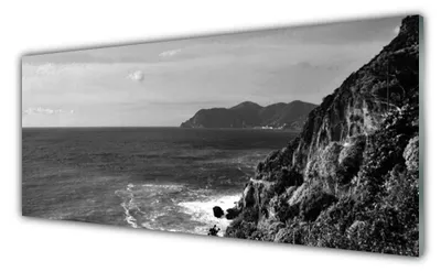 Produktbild von Acrylglasbilder 125x50 Wandbild Druck Meer Gebirge Landschaft