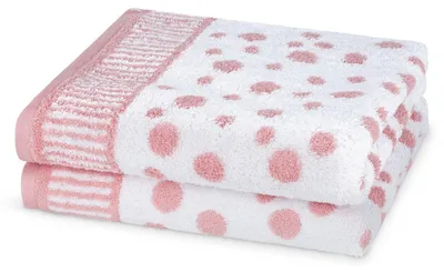 Produktbild von Ross Walk-Frottier Handtücher Tupfen allover Handtuch 50x100 cm altrosa
