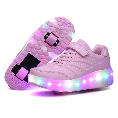 Produktbild von Heelys Schuhe für Kinder mit Doppelräder,Nachtlicht,7 Lichtern Farben, 34