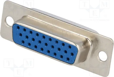 Image de 1x Connecteur femelle D-Sub HD pour câblage, broches : 26, droit, à souder, modèle DSC-526