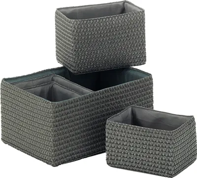 Produktbild von Kela Korb-Set Rimossa PP-Kunststoff grau 5tlg, 21783