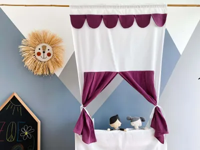 Produktbild von KraftKids Puppentheater Musselin purpur Musselin purpur