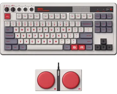 Produktbild von 8bitdo Retro Gaming-tastatur Mit Mechanischen Tasten Grau Grau One Size