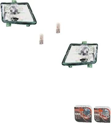 Productafbeelding van Koplampen Osram Night Breaker Laser, geschikt voor Mercedes 638 Vito, modeljaren 1996-2003, links en rechts, onderdeelnummers: 6388200061, A6388200061, 6388200161, A6388200161