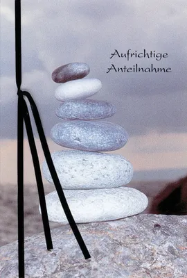 Produktbild von Trauer – Beileid - Kondolenzkarte im Format 11,5 x 17 cm mit