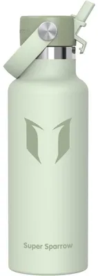 Zdjęcie produktu dla Termos ze stali nierdzewnej z słomką, pojemność 500 ml, kolor: szmaragdowy, wolny od BPA