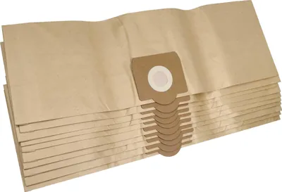 Produktbild von vhbw 10x Staubbeutel kompatibel mit Fakir / Nilco S 30 NT (R), S 30 NT, S 35 (R), S 35, S 26 NT (R) Staubsauger - 20 l Füllvolumen 34cm x 23,7cm braun