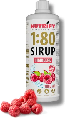 Produktbild von NUTRIFY Vital Drink 1:80 Sirup 1L – Himbeere